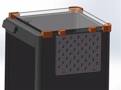 Bambu P1/X1 Enclosure Side IKEA Pegboard Hooks