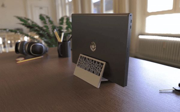 Voronoi Vertical Laptop Stand – Hinged Design