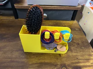 Hairbrush and Hair Tie Organizer