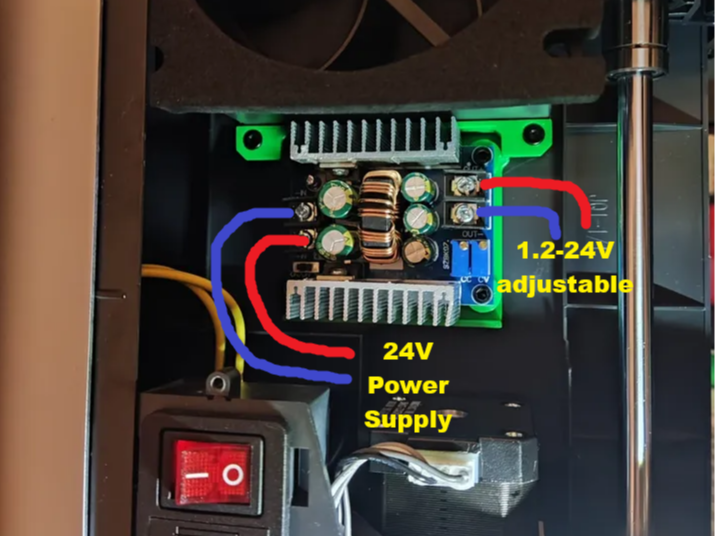 DC/DC bracket Bambulab X1C