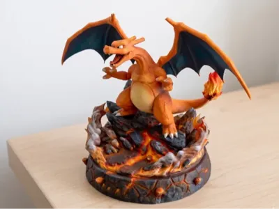 Charizard Magma Burst Diorama