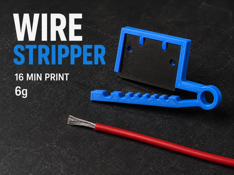 Wire stripper( uses deafult bambu razor)