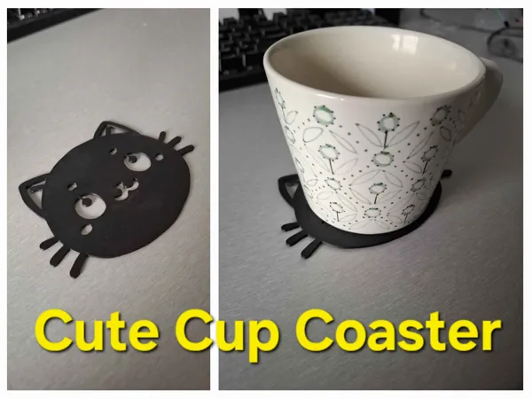 Dessous de tasse chat mignon