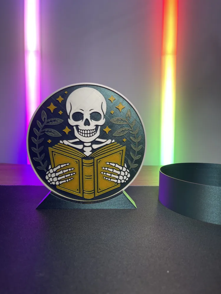 Skeleton Reader Bookish Storage Container Display by Pages & Projects ...