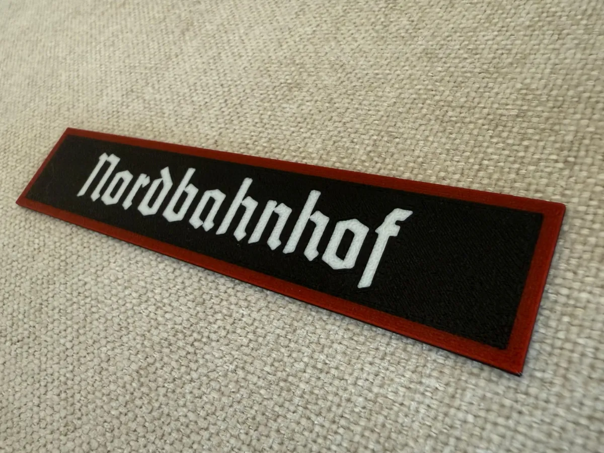 Berlin Nordbahnhof station sign - Free 3D Print Model - MakerWorld