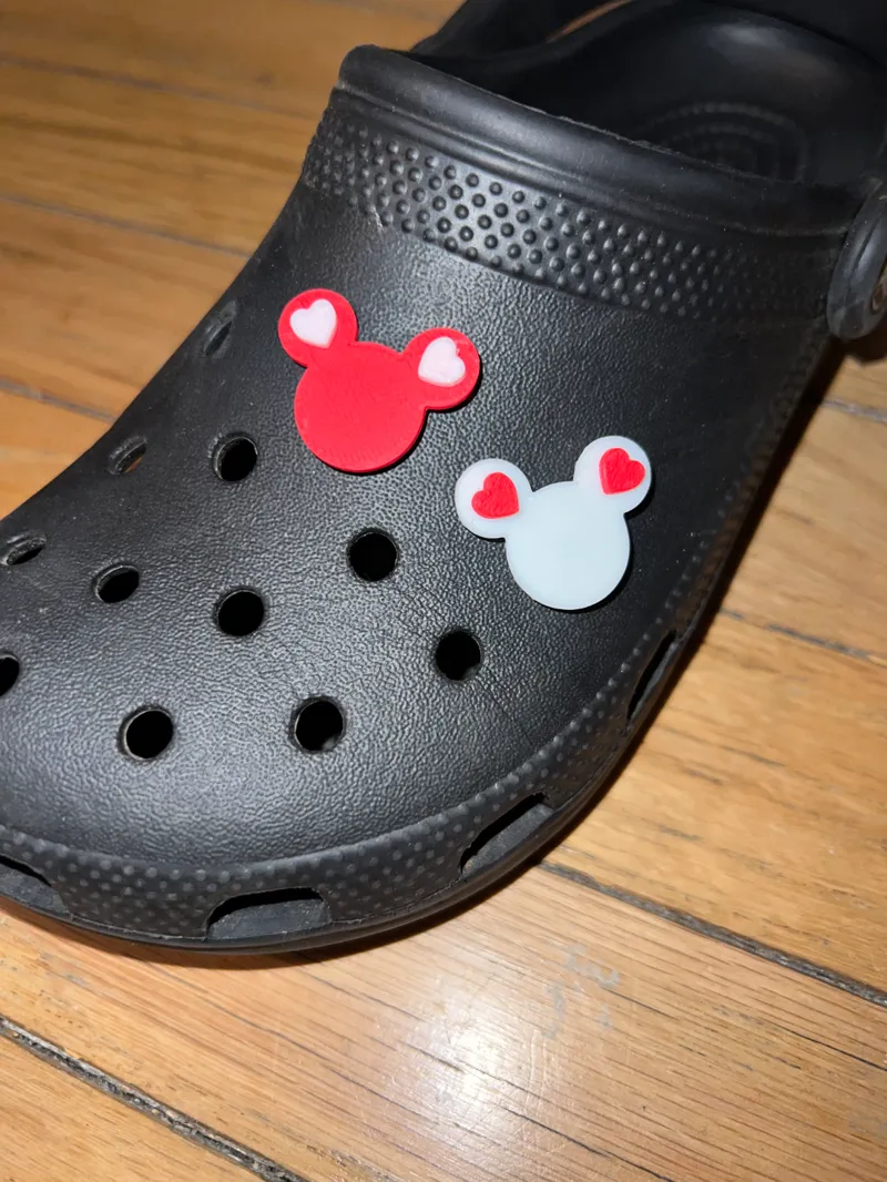 Mickey/Minnie Mouse Croc Jibbit