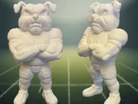 Figurine bulldog joueur de football US — photo 2