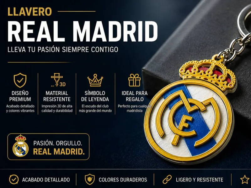 LLavero Real Madrid (no necesita AMS, por capas)