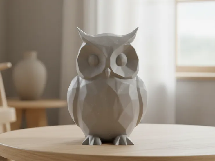 Modern Owl Decor Figure