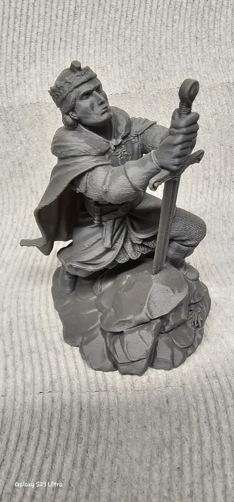 King Arthur and the Sword in the Stone - Free 3D Print Model - MakerWorld