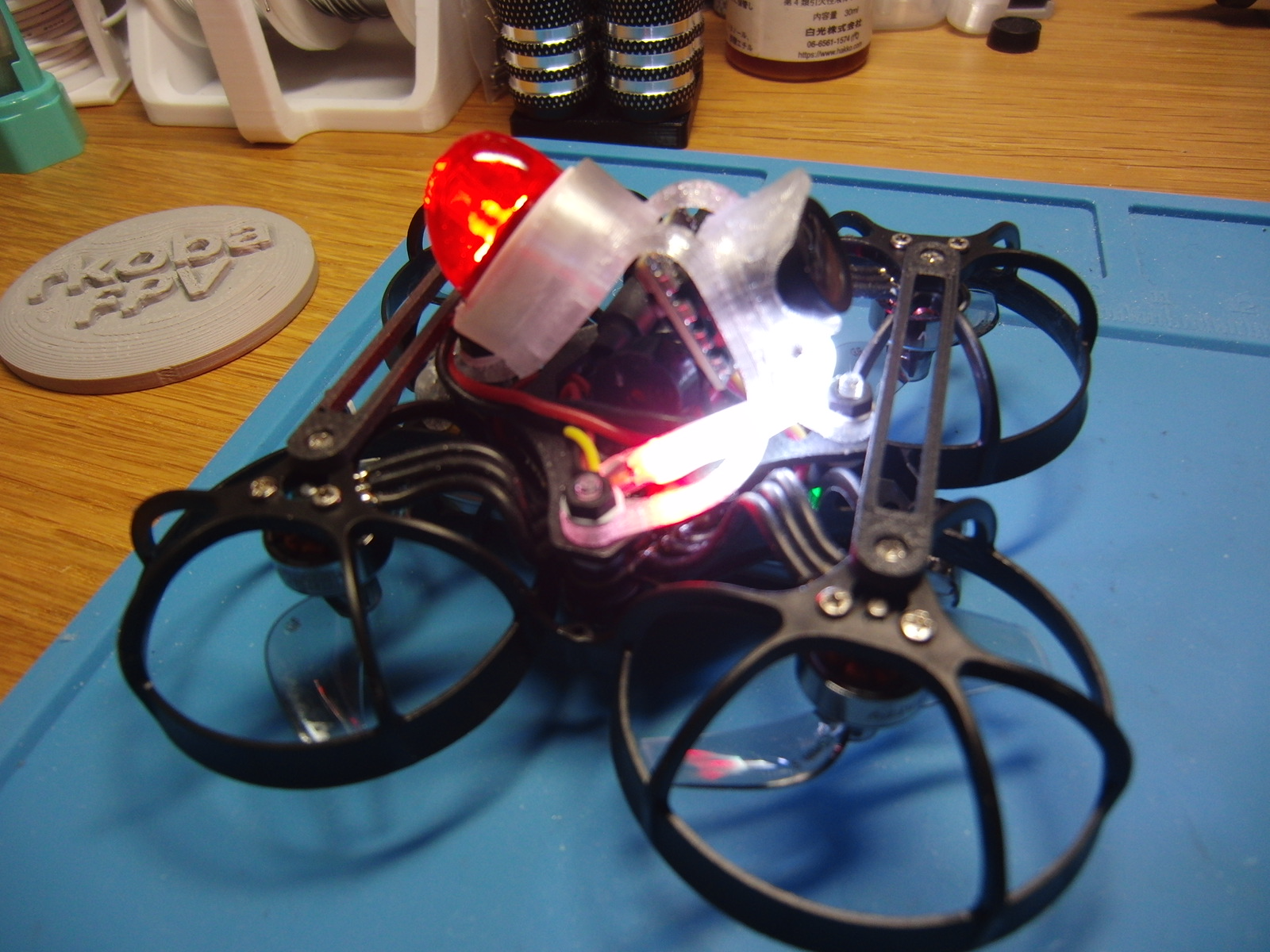 Mount for TinyWhoop patrol light V2