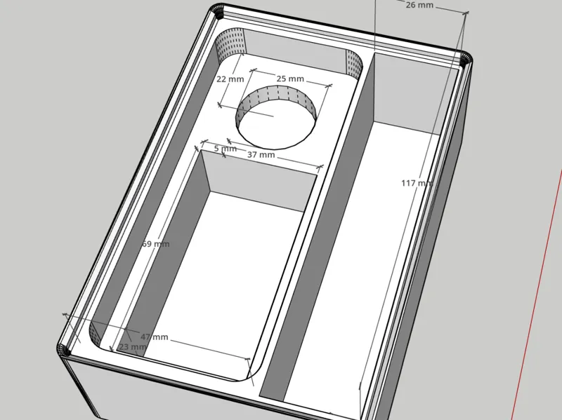 Insta360 x2 holder - Gridfinity 2x3x6
