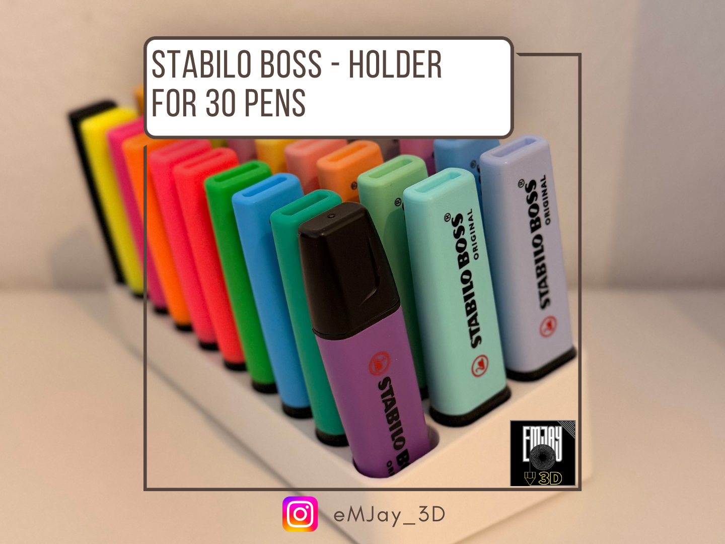Textmarker Halter | Stabilo Boss 
