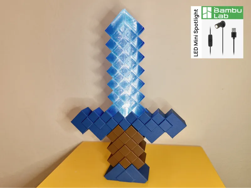 leuchtendes Minecraft styled sword - NO AMS