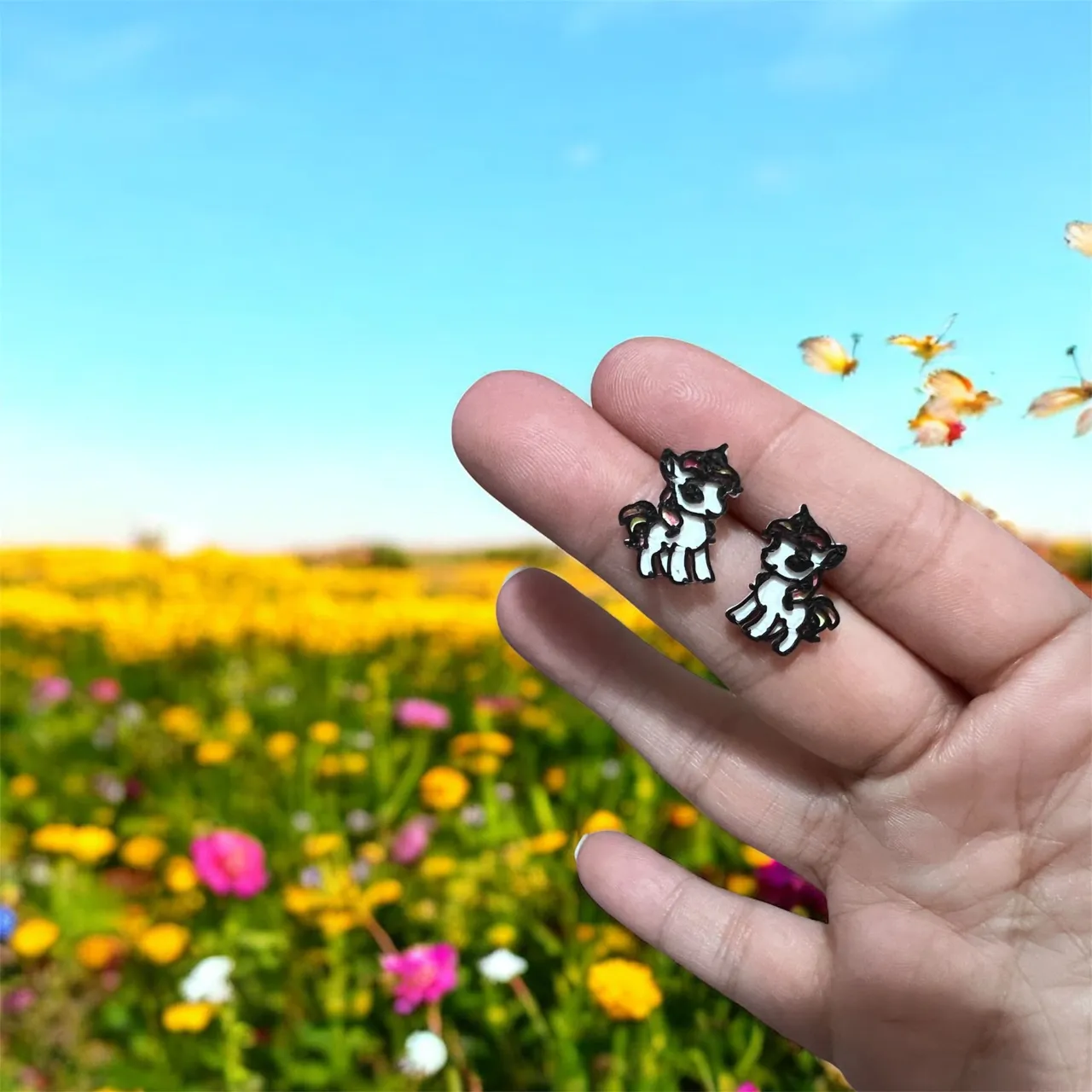 Pendientes mini unicornio view 2