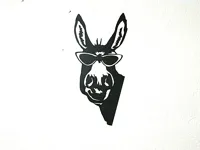 Âne décontracté — décoration murale — photo 1