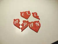 Porte-clés cœur brisé à initiale (toutes lettres) — photo 3