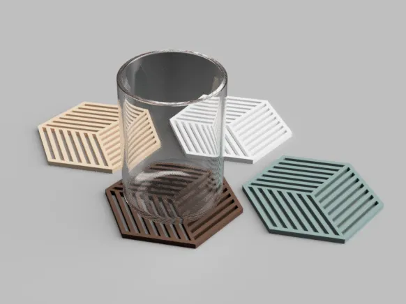 Modern Glass coasters