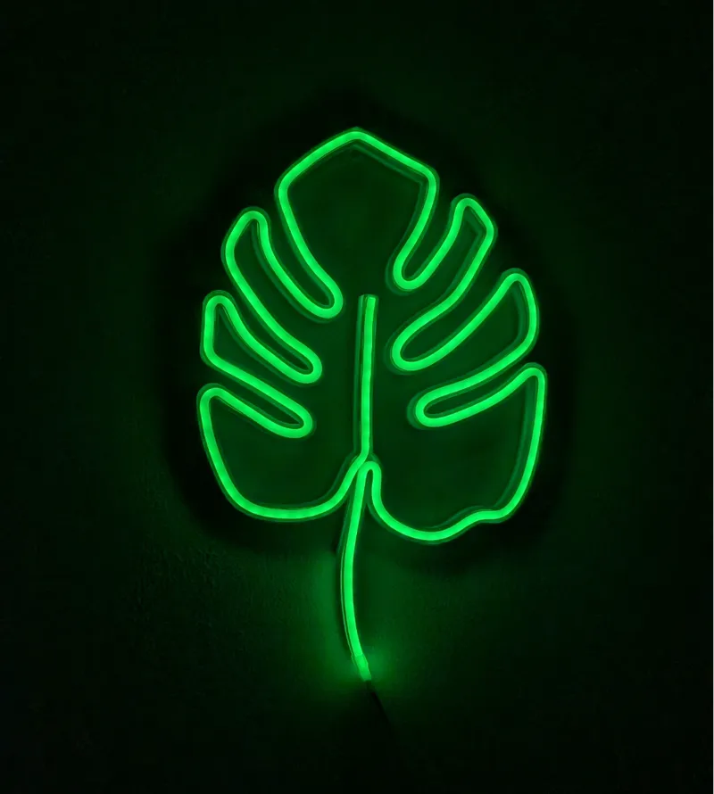 Monstera LED Neon Leaf