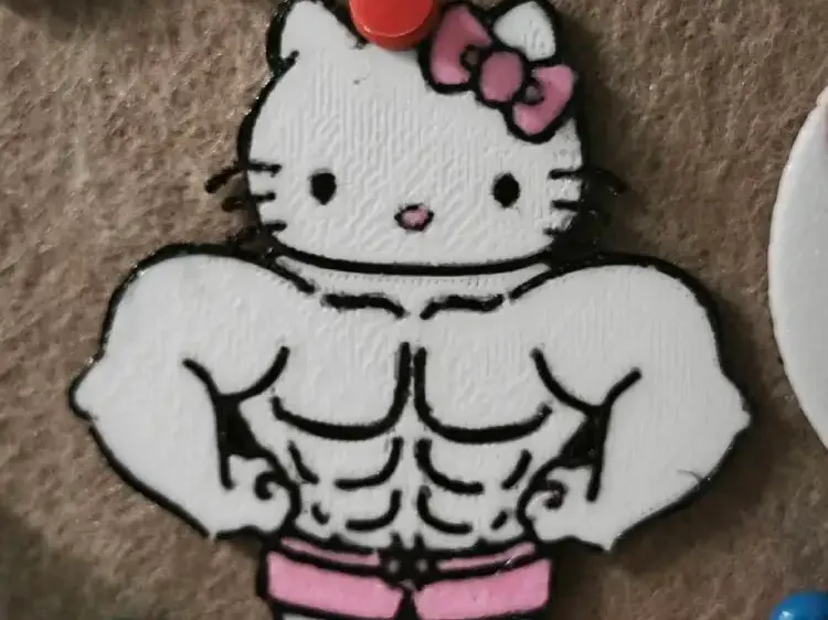 Hello Kitty   肌肉版