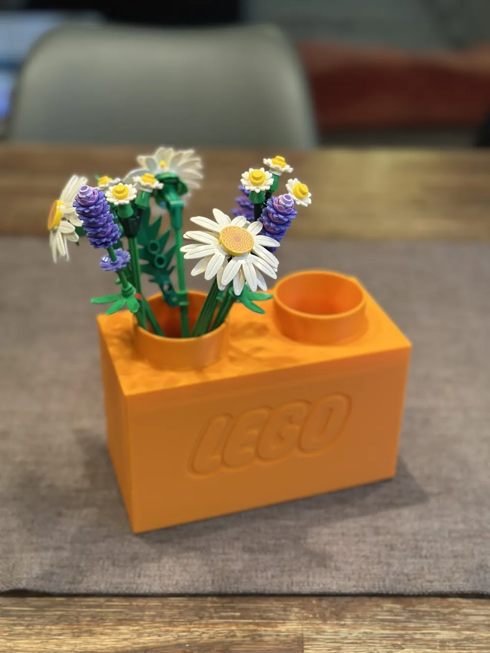 Vase 1x2 for flowers made of building blocks - Free 3D Print Model ...