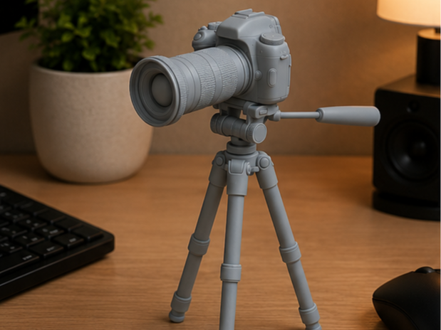 Camera Figurine | Photographer Desk Setup Decor