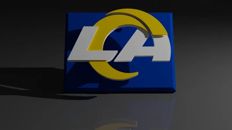 NFL Los Angeles Rams Floating Logo Sign