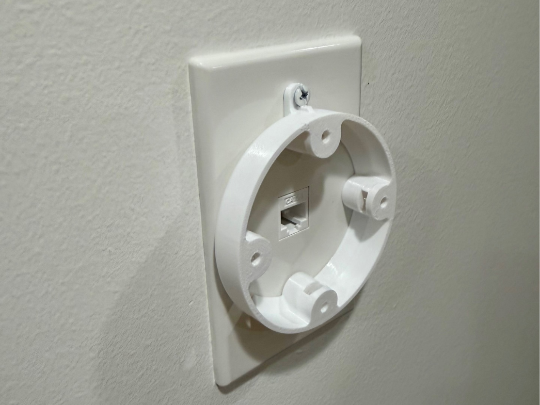 UniFi AP U6 U7 +Lite wall receptacle mount 83.34mm