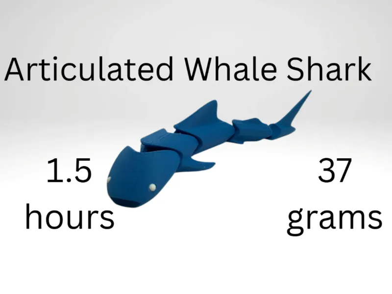 Articulated Whale Shark (Print-in-place)