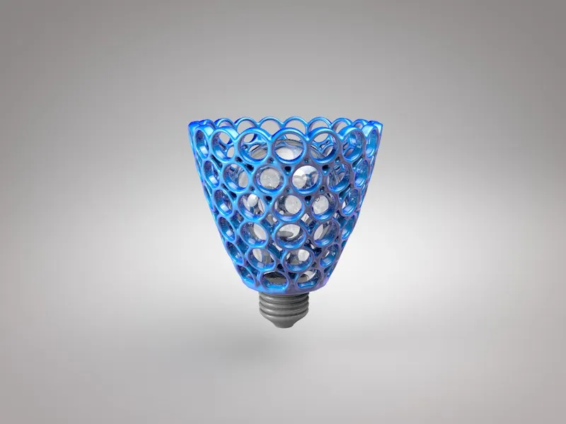 Small Lamp with round holes