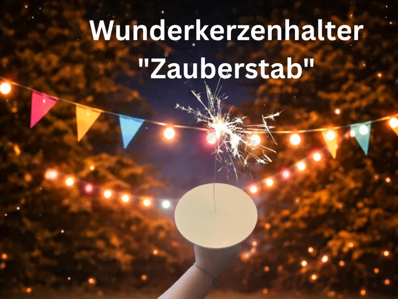 Wunderkerzenhalter  "Zauberstab"