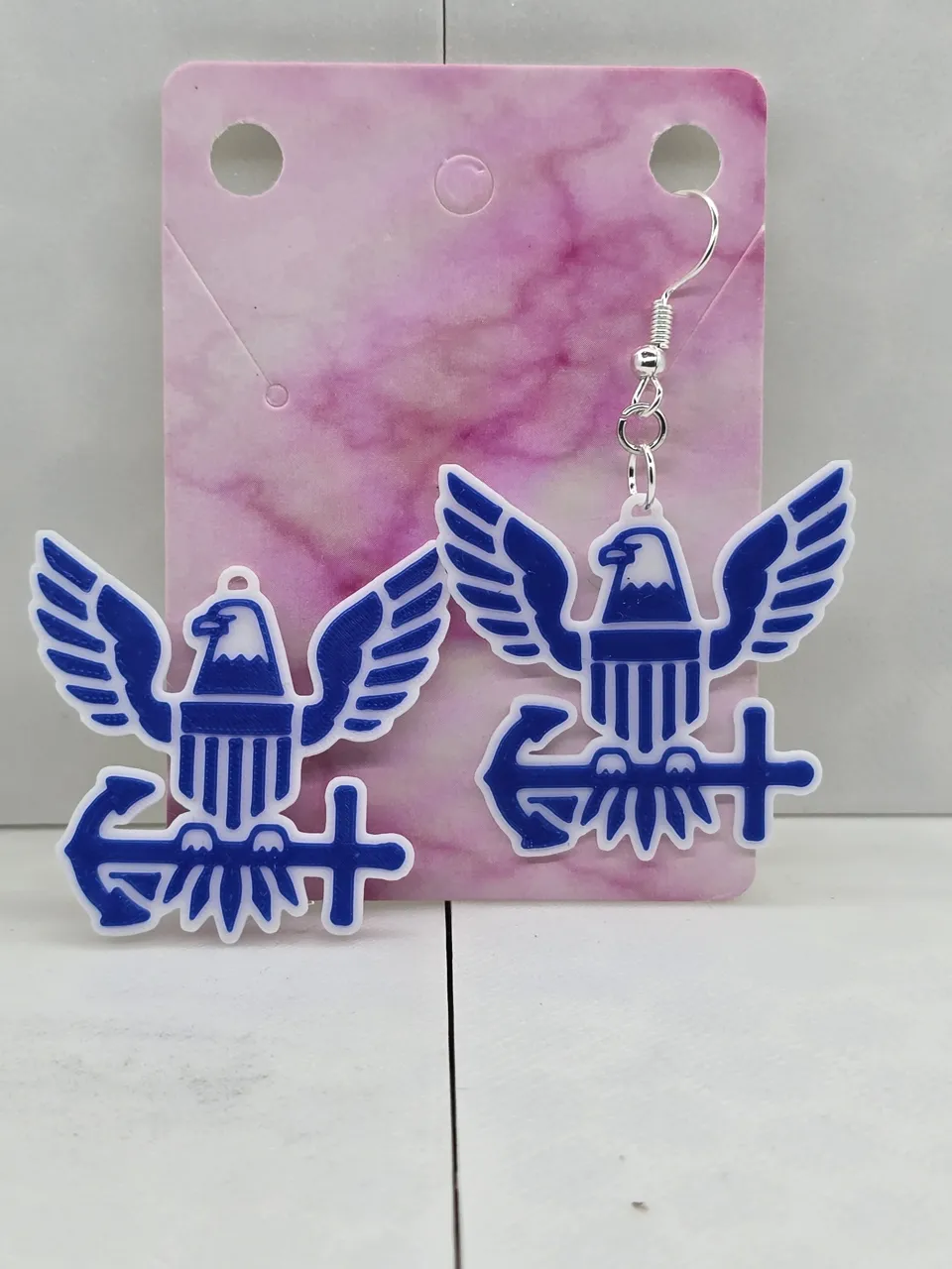 US Military Earrings Army, Navy, Marine Airforce view 4