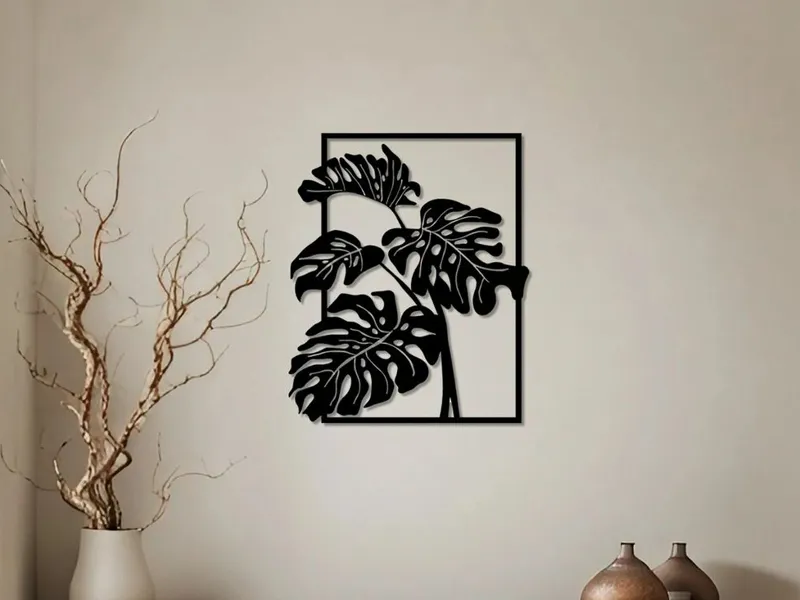 Monstera wall decor