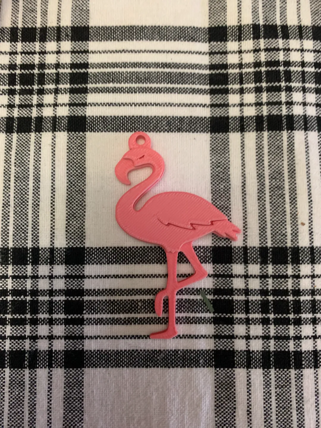 Christmas Ornament - Earrings- Flamingo Standing view 2