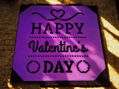 Happy Valentine’s Day Stencil – Romantic Wall Art