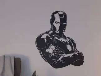 Iron Man wall art Marvel 4 plates