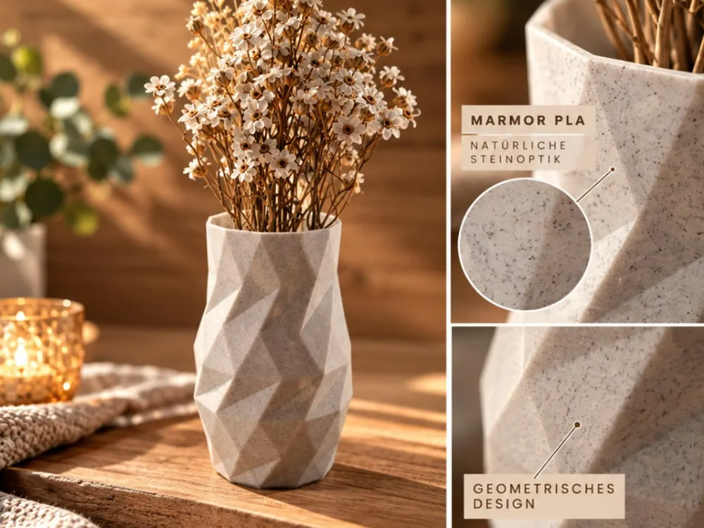 Marble Prism Vase - Free 3D Print Model - MakerWorld