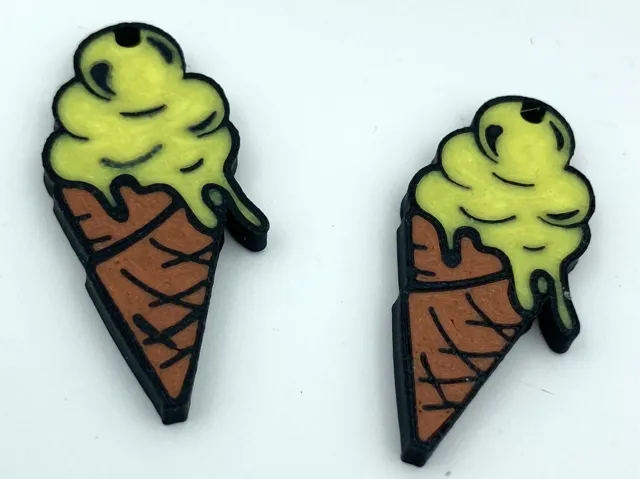 Pendientes Cucurucho / Cornet ice cream earrings