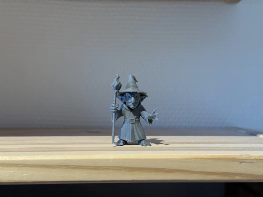 Goblin Wizard - DND miniature - Free 3D Print Model - MakerWorld