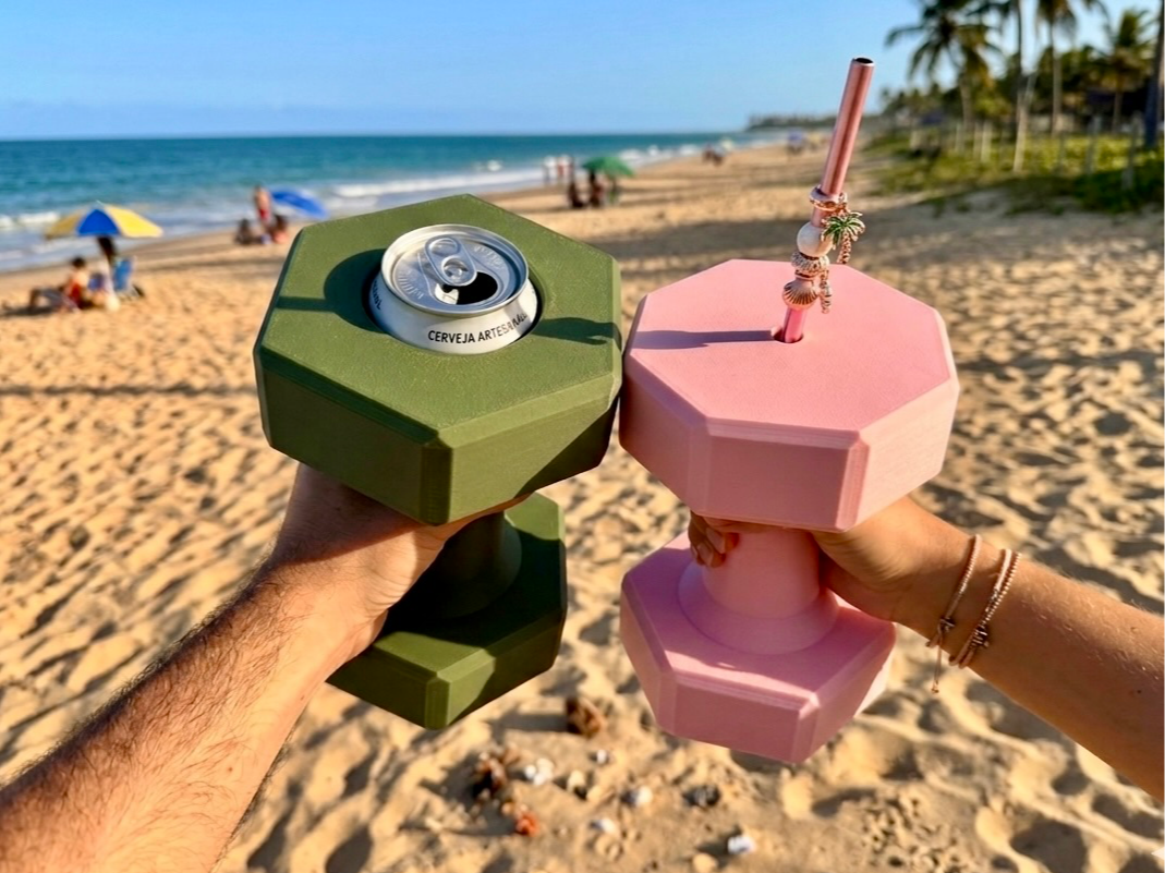 DumbbellDrinker: The Ultimate "Gym" Cup Holder