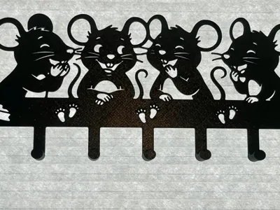 Mice Wall Key Holder