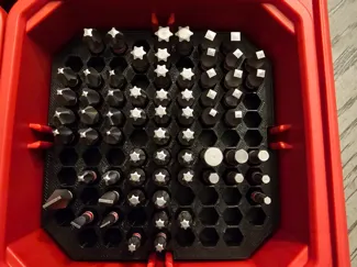 Packout slim bit holder