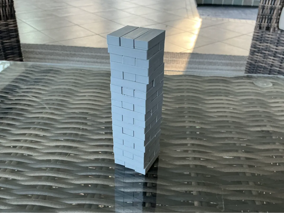Jenga - Entirely 3D Printed (50% Scale) - Free 3D Print Model - MakerWorld