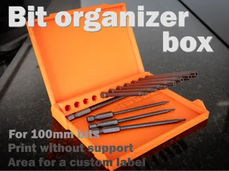 Long bits organizer box - 100mm