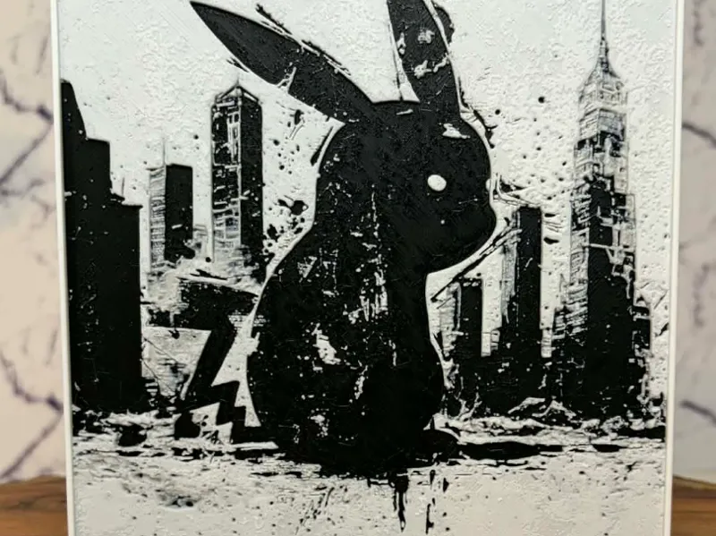 Urban Pikachu Sihouette - Hueforge
