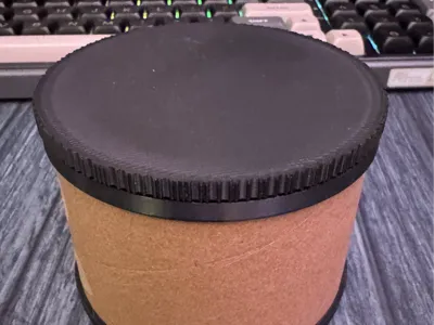 Cardboard Spool Core Storage Bin