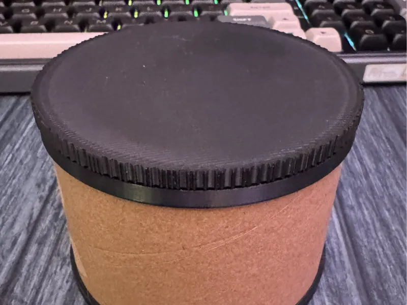 Cardboard Spool Core Storage Bin