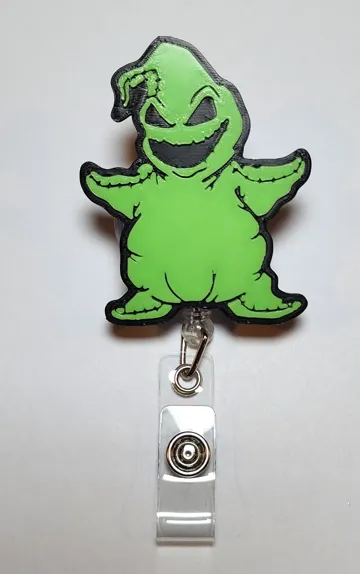 Letrero o emblema decorativo: Oogie Boogie Badge Reel Face/Magnet — vista de referencia 3