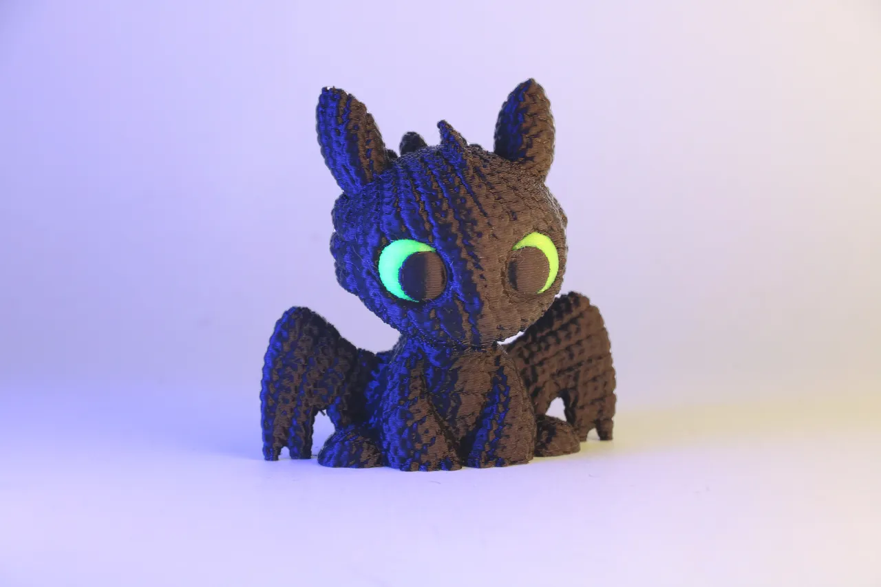 Cute Toothless Night fury Knitted view 2