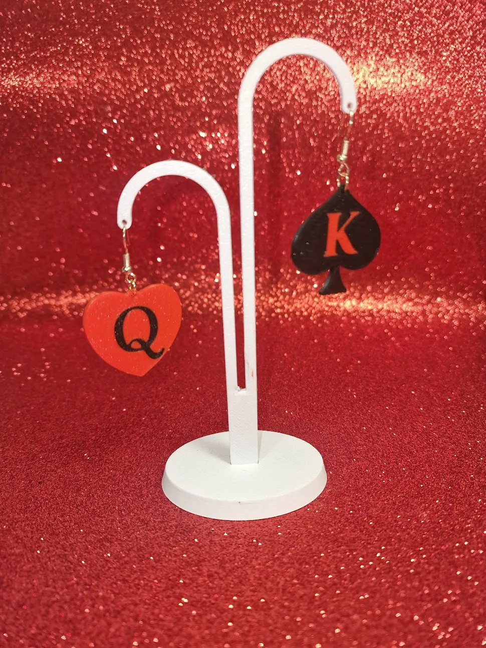 King and Queen earrings view 3